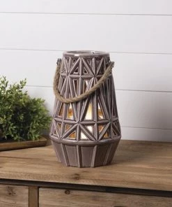 Enchanted Garden™ 11.6" Tan Ceramic Lantern -Enchanted Garden Sale C MN 45765 P SC.jpg