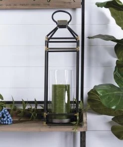 Enchanted Garden™ 23" Black Metal & Glass Lantern -Enchanted Garden Sale C MN 62759 P SC.jpg
