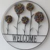 Enchanted Garden™ 31.5" Hydrangea Welcome Wagon Wheel Outdoor Wall Art -Enchanted Garden Sale CY14258