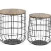 Enchanted Garden™ Natural Wood & Metal Garden Stool - 2 Pack -Enchanted Garden Sale DC19 1980M