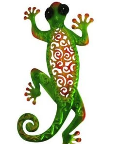 Enchanted Garden™ 10" Metal Gecko Outdoor Wall Art - Assorted Styles -Enchanted Garden Sale HPT01606S A1