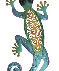 Enchanted Garden™ 10" Metal Gecko Outdoor Wall Art - Assorted Styles -Enchanted Garden Sale HPT01606S A3