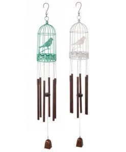 Enchanted Garden® 31" Bird Cage Wind Chime - Assorted Colors