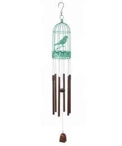 Enchanted Garden® 31" Bird Cage Wind Chime - Assorted Colors 16 Enchanted Garden® 31" Bird Cage Wind Chime - Assorted Colors -Enchanted Garden Sale JK42100RMA Master B