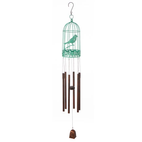 Enchanted Garden® 31" Bird Cage Wind Chime - Assorted Colors 5 Enchanted Garden® 31" Bird Cage Wind Chime - Assorted Colors - Image 3