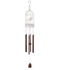 Enchanted Garden® 31" Bird Cage Wind Chime - Assorted Colors 17 Enchanted Garden® 31" Bird Cage Wind Chime - Assorted Colors -Enchanted Garden Sale JK42100RMB Master C