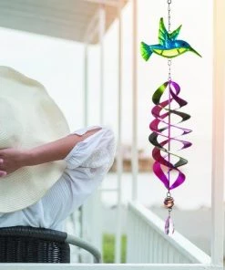 Enchanted Garden® 22" Hummingbird Spinner - Assorted Colors -Enchanted Garden Sale JK82114RM LifestyleImage 2