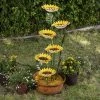 Enchanted Garden™ 40.16" Tiered Sunflower Outdoor Water Fountain -Enchanted Garden Sale Y9588609scene