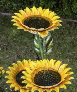 Enchanted Garden™ 40.16" Tiered Sunflower Outdoor Water Fountain -Enchanted Garden Sale Y9588632top2