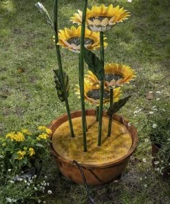 Enchanted Garden™ 40.16" Tiered Sunflower Outdoor Water Fountain -Enchanted Garden Sale Y9588639back