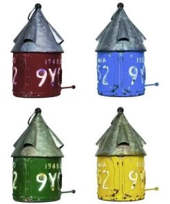 Enchanted Garden® Iron Bird House - Assorted Colors -Enchanted Garden Sale YHL148ARIGHT2